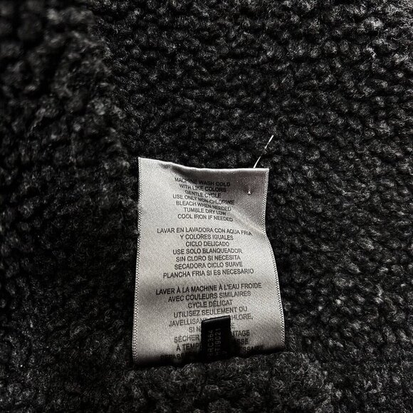 Levis Jacket Adult M Green Canvas Full Zip Military Sherpa Lined Mid Weight Coat - Picture 11 of 12